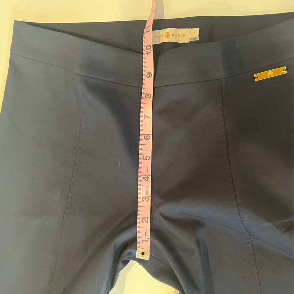 Tory Burch EUC Callie Skinny Ankle Pants Classic Navy Size 8 - Picture 12 of 13